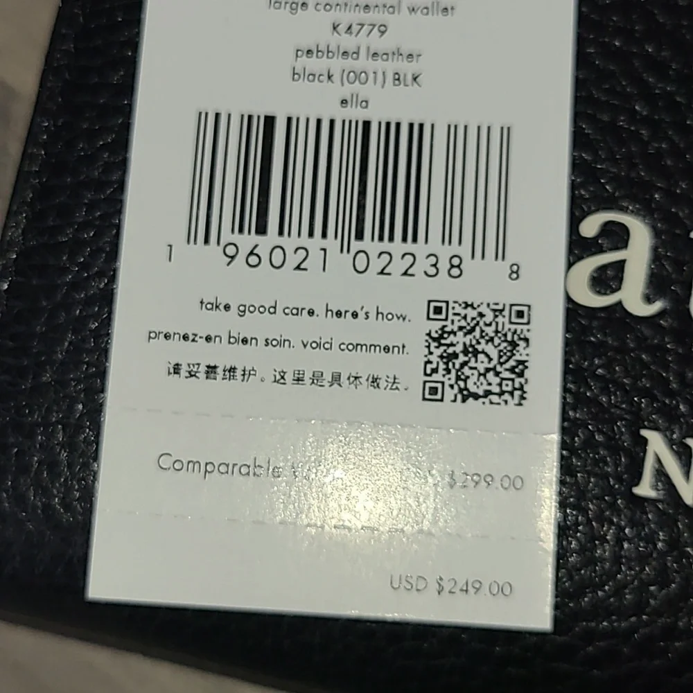 Kate Spade Large Continental Wallet